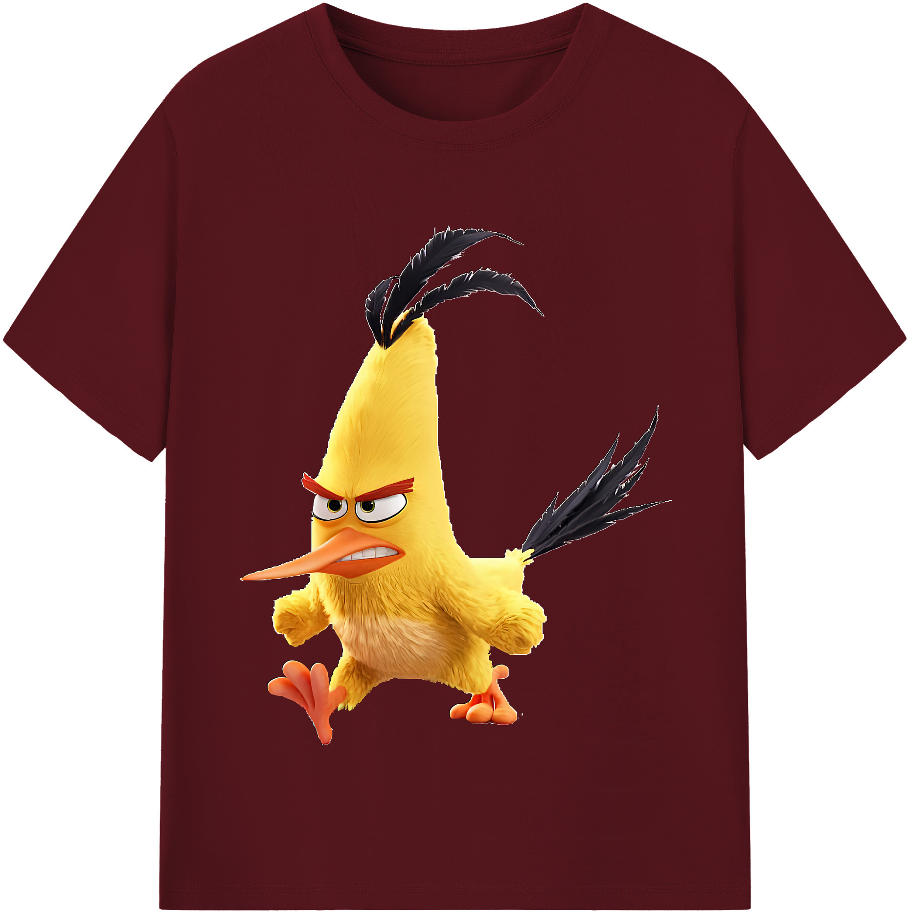 （画像用） Angry Birds アングリーバード 綿100％半袖Tシャツ（フロントプリント）